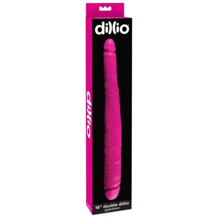 Dillio 16 Inch Pink Double Dildo