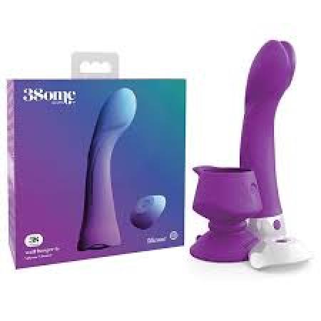 3Some Wall Banger G Purple Silicone Vibe