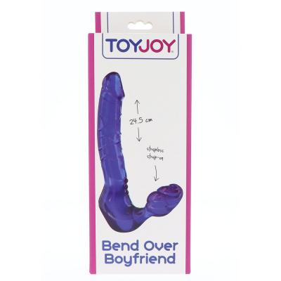 ToyJoy Bend Over Boyfriend Strapless Strap On Blue