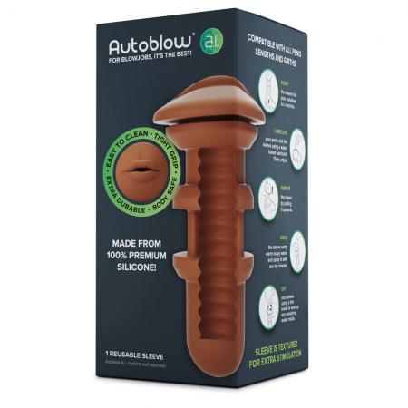 Autoblow A.I Reusable Mouth Sleeve Brown