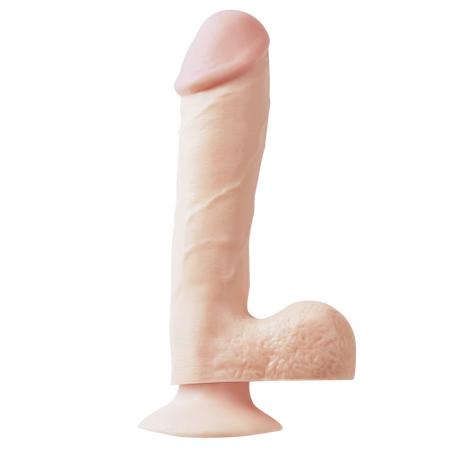 Basix 7.5 Inch Dong With Suction Cup Flesh