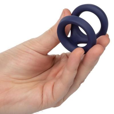 Viceroy Dual Silicone Cock Ring Blue